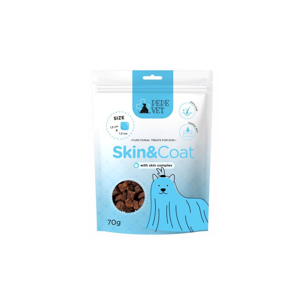 Paka Zwierzaka Pepe Vet Przysmak Funkcjonalny Skin & Coat 70G