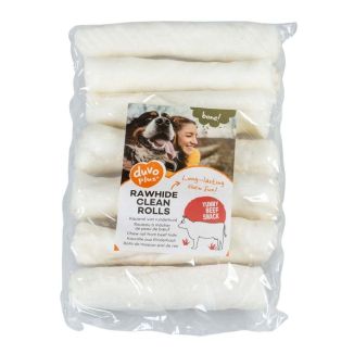 Duvo+ Rolki Wiązane Skóra Wołowa 13cm 7szt – Gryzak Naturalny