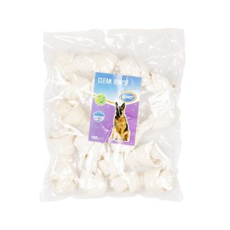 Duvo+ Kość Wiązana Skóra Wołowa 10cm 9szt – Naturalny Gryzak dla Psa