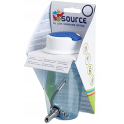 Savic Source poidełko dla gryzonia 300ml napełniane od góry z niebieską klapką - poidło do klatki z tworzywa PET