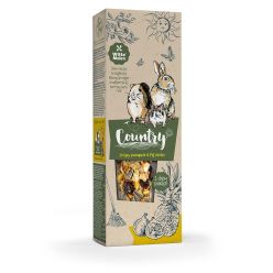 Witte Molen Country kolby dla gryzoni i królika z ananasem i figą 2 sztuki - wypiekany przysmak owocowy 110g