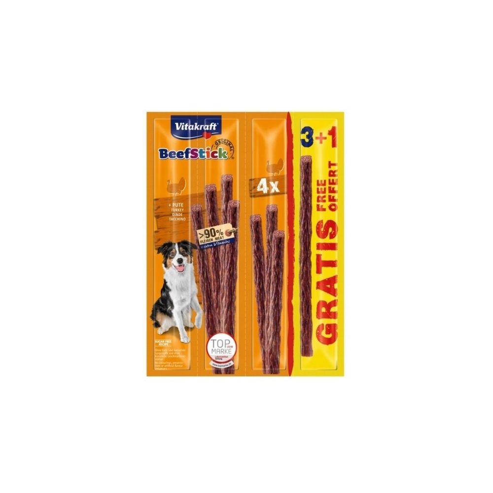 Vitakraft Dog Beef-Stick Original Indyk 3+1 Gratis 4Szt [89330]