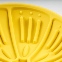 Duvo+ Miska Spowalniająca Jedzenie Kiwi 225ml – Lizawka Żółta