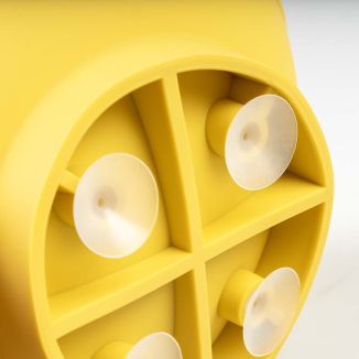 Duvo+ Miska Spowalniająca Jedzenie Kiwi 225ml – Lizawka Żółta