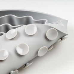 Duvo+ Potrójna Miska Spowalniająca Jedzenie 20cm – Szara