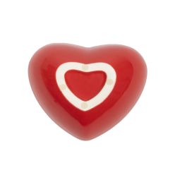 Duvo+ Miska Ceramiczna Serce 480ml – Czerwona Coockoo
