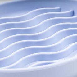 Duvo+ Miska Spowalniająca Silikonowa 19,5cm – Okrągła Niebieska