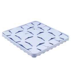 Duvo+ fioletowa silikonowa mata węchowa cornflower w kształcie kwiatu z przyssawkami - lick mat dla psa i kota