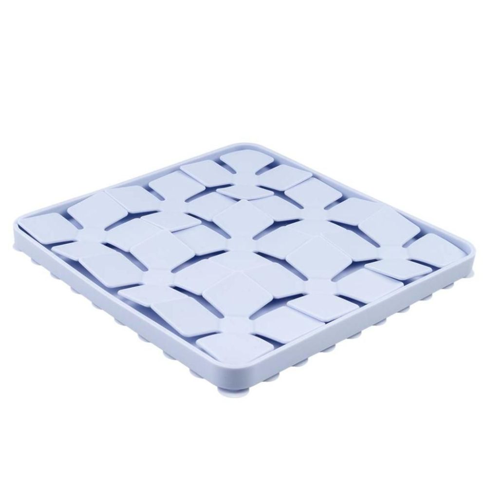 Duvo+ fioletowa silikonowa mata węchowa cornflower w kształcie kwiatu z przyssawkami - lick mat dla psa i kota