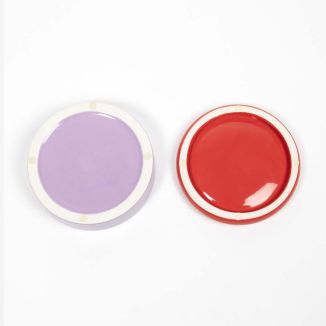 Duvo+ Miska Ceramiczna z Podstawką dla Kota – Funky Red