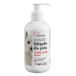 Odżywka do białej sierści Over Zoo z proteinami kaszmiru i cytryną 240ml pielęgnacja psa