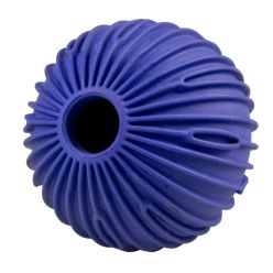 Duvo+ Snack Attack niebieska piłka gumowa na smakołyki dla psa 9cm zabawka interaktywna