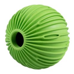 Duvo+ Snack Attack zielona piłka gumowa na smakołyki dla psa 9cm zabawka interaktywna