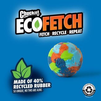 Piłka dla Psa Chuckit! EcoFetch M 6,5cm | Ekologiczna z Recyklingu
