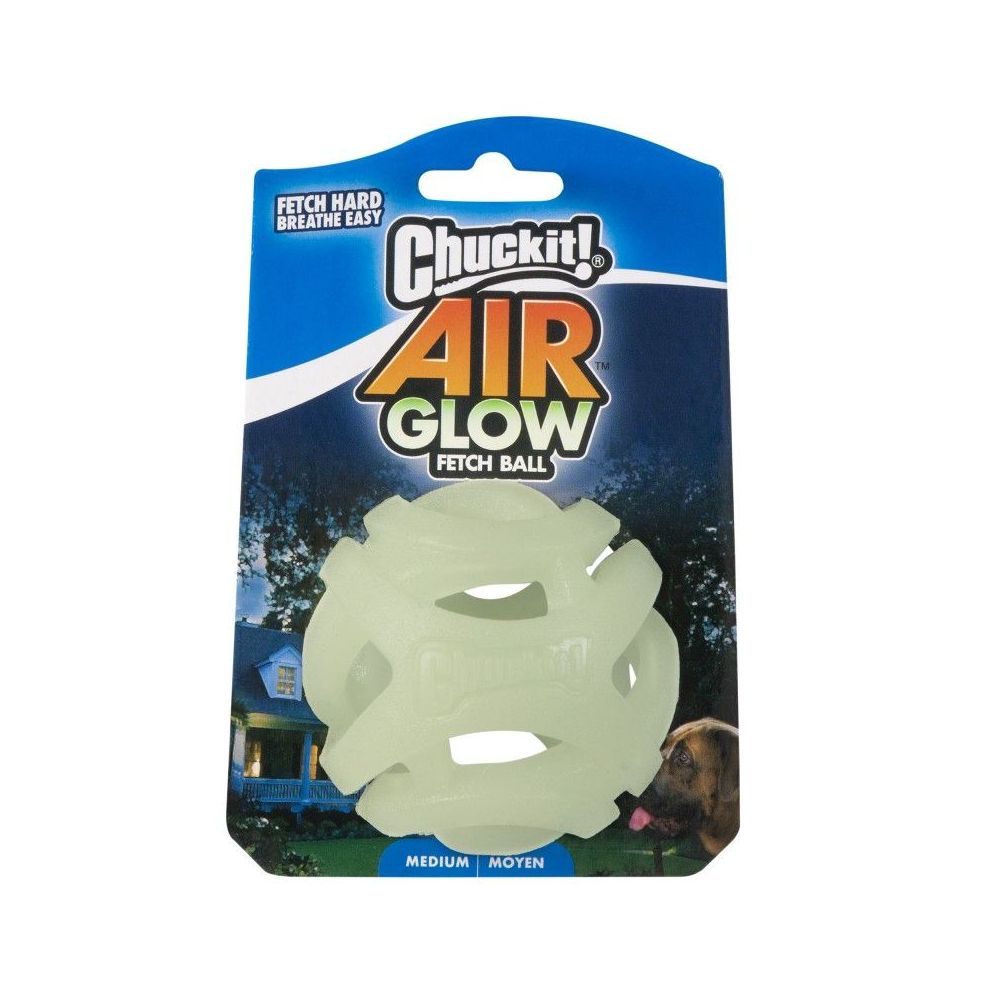 Chuckit! Max Glow Air Fetch Ball M świecąca ażurowa piłka dla psa 6,5cm ułatwiająca oddychanie