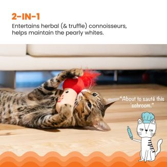 Zabawka dla Kota Catstages Grzyb z Kocimiętką Dentystyczny Kicker | 2w1