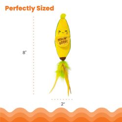 Zabawka dla Kota Banan Catstages z Kocimiętką i Piórkami | Dentystyczna