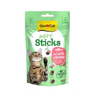 GimCat Mini Sticks przysmaki dla kota z łososiem i komosą ryżową opakowanie 50g bezzbożowe