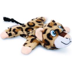 Beeztees Lampart pluszowa zabawka dla psa szeleszcząca 18cm miękka przytulanka