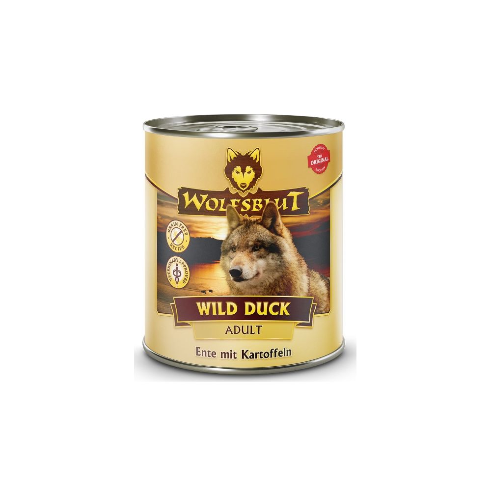 Wolfsblut Dog Wild Duck - Kaczka I Ziemniaki Puszka 800G