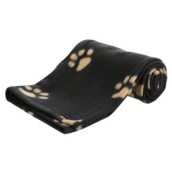 Trixie Koc 100X70Cm Czarny W Beżowe Łapki [37192]