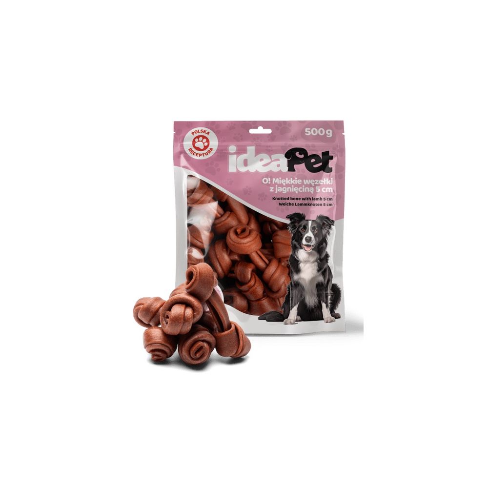 Ideapet Miękkie Węzełki Z Jagnieciną 5Cm 500G