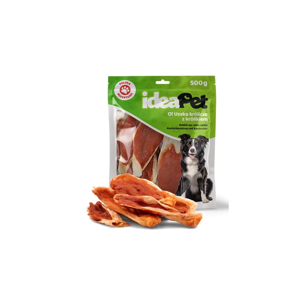 Ideapet Uszka Królicze Z Królikiem 500G