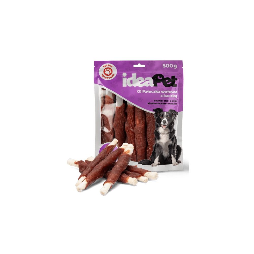 Ideapet Pałeczki Wołowe Z Kaczką 30Cm 500G