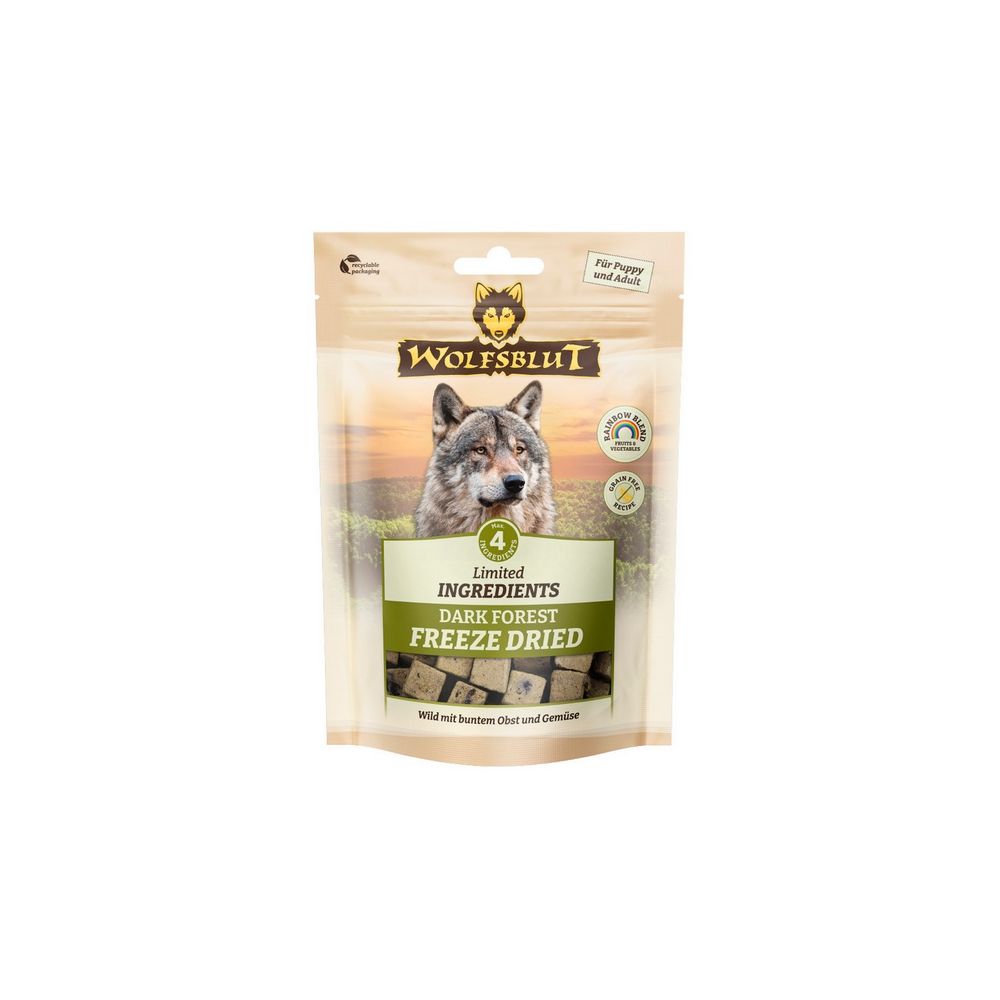 Wolfsblut Dog Limited Ingredients Freeze Dried Dark Forest - Dziczyzna 40G