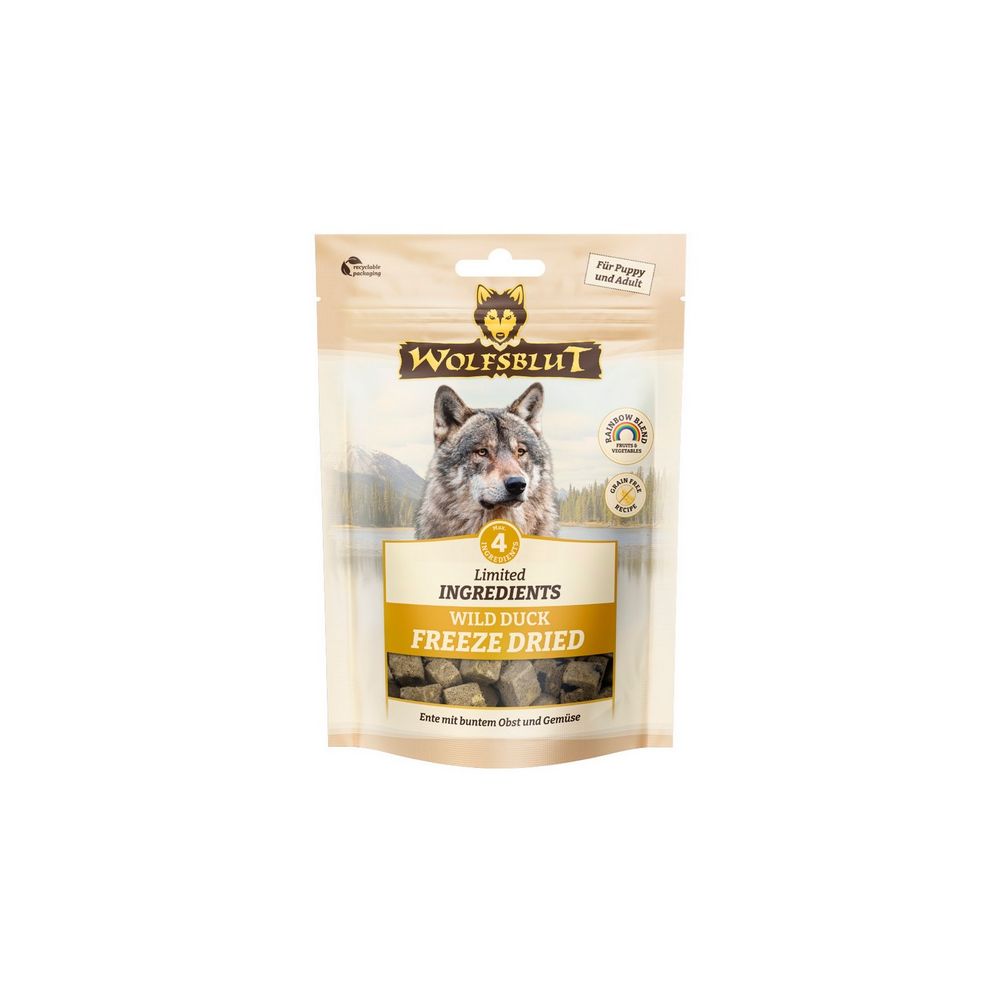 Wolfsblut Dog Limited Ingredients Freeze Dried Wild Duck - Dzika Kaczka 40G