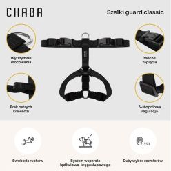 Chaba Szelki Guard M 2,0Cm Czarne