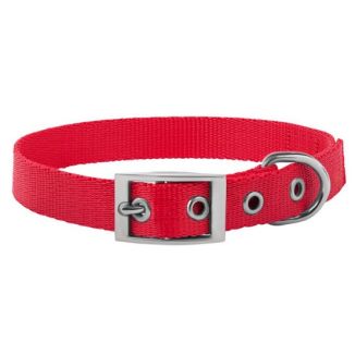 Chaba Obroża Gładka Lux M Czerwona