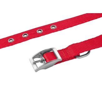 Chaba Obroża Gładka Lux M Czerwona