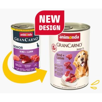 Animonda Grancarno Original Senior Rind Lamm Wołowina + Jagnięcina Puszka 400G