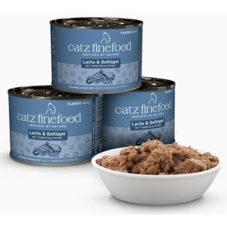 Catz Finefood Classic N.05 Łosoś I Drób Puszka 200G