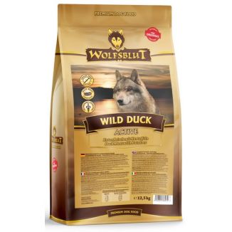Wolfsblut Dog Wild Duck Active - Kaczka I Ziemniaki 12,5Kg