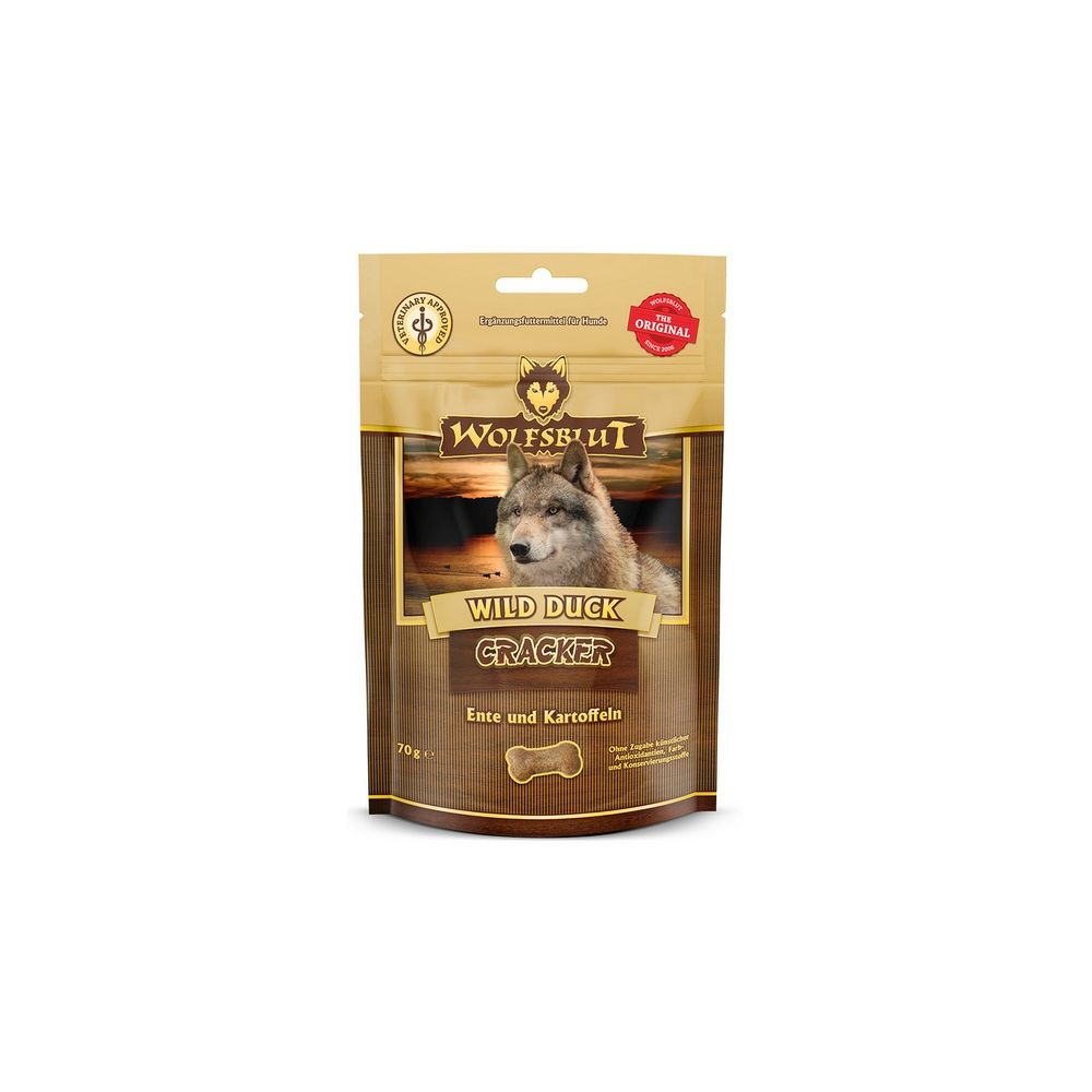 Wolfsblut Dog Cracker Wild Duck - Kaczka I Bataty 70G
