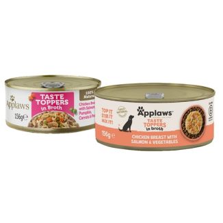 Applaws Dog Taste Toppers Puszka Z Kurczakiem, Łososiem I Warzywami 156G