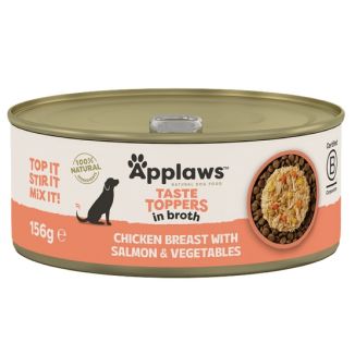 Applaws Dog Taste Toppers Puszka Z Kurczakiem, Łososiem I Warzywami 156G