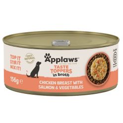 Applaws Dog Taste Toppers Puszka Z Kurczakiem, Łososiem I Warzywami 156G