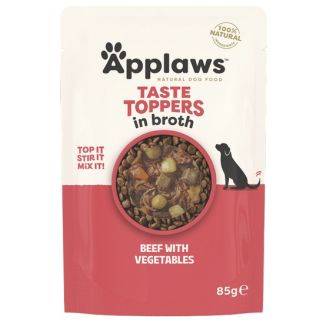 Applaws Taste Toppers Saszetka Dla Psa - Wołowina, Zielony Groszek, Bataty I Czerwona Papryka W Sosie 85G
