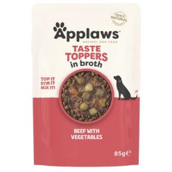 Applaws Taste Toppers Saszetka Dla Psa - Wołowina, Zielony Groszek, Bataty I Czerwona Papryka W Sosie 85G