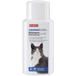 Beaphar Vermicon Szampon Dla Kota Przeciwko Pchłom I Kleszczom 200Ml
