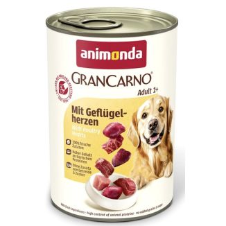 Animonda Grancarno Original Adult Geflugelherzen Drobiowe Serca Puszka 400G