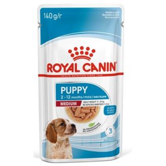 Royal Canin Medium Puppy Karma Mokra W Sosie Dla Szczeniąt, Od 2 Do 12 Miesiąca, Ras Średnich 140G