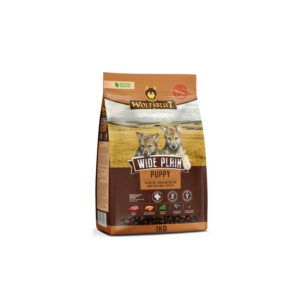 Wolfsblut Dog Wide Plain Puppy - Konina I Bataty 1Kg