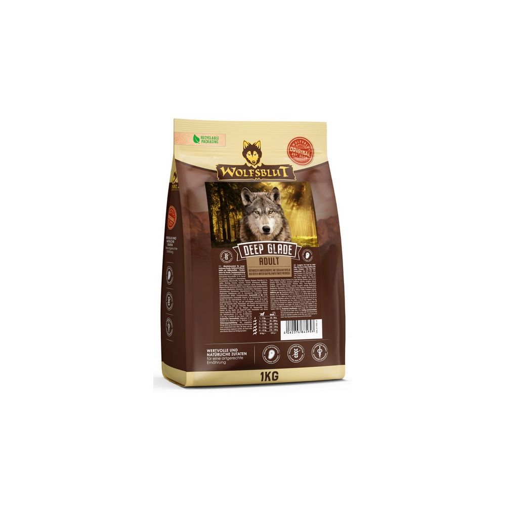 Wolfsblut Dog Deep Glade Adult - Jeleń I Bawół 1Kg