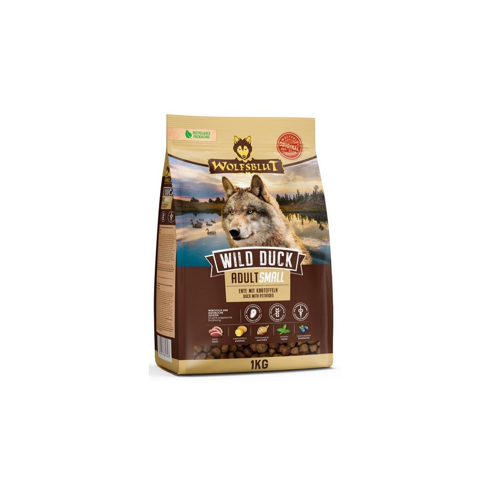 Wolfsblut Dog Wild Duck Adult Small - Kaczka I Bataty 1Kg