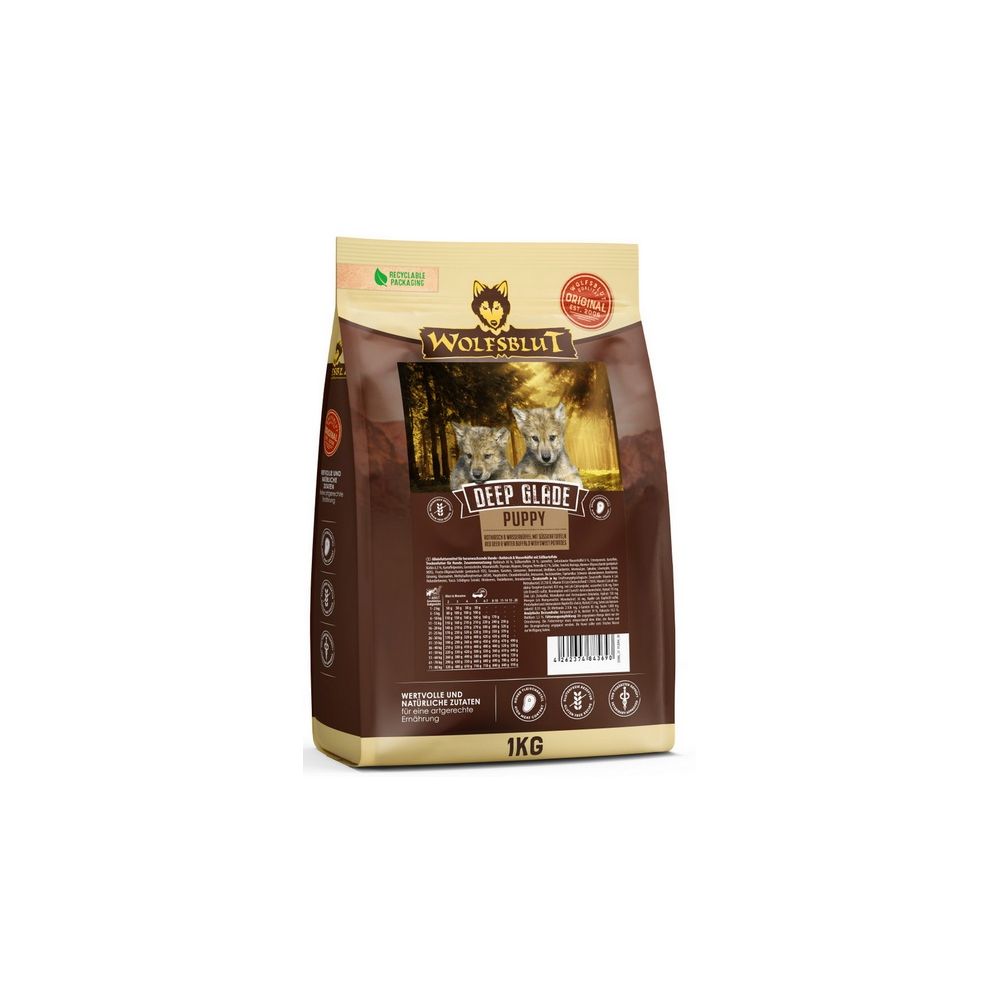 Wolfsblut Dog Deep Glade Puppy - Jeleń I Bawół 1Kg