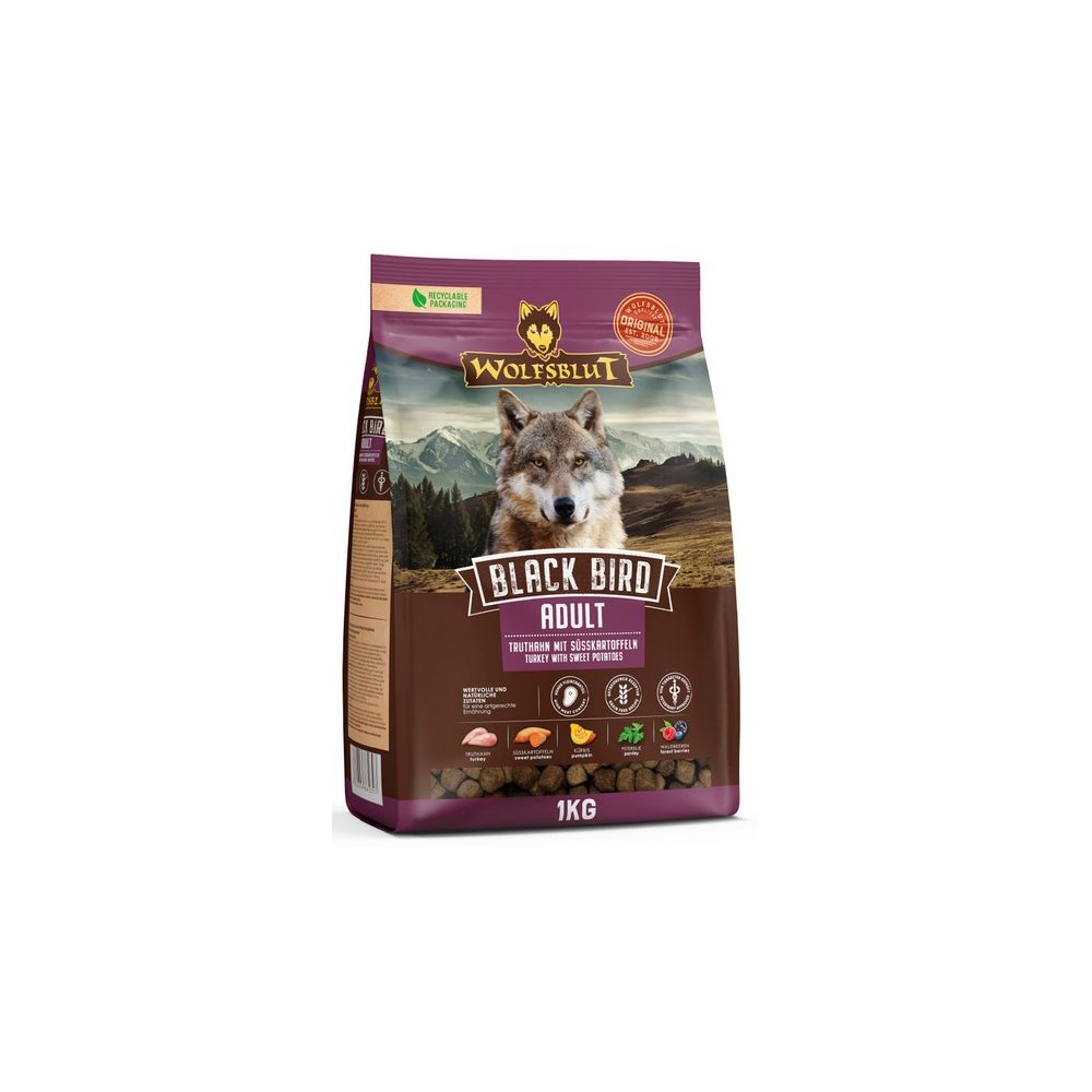 Wolfsblut Dog Black Bird Adult - Indyk I Bataty 1Kg